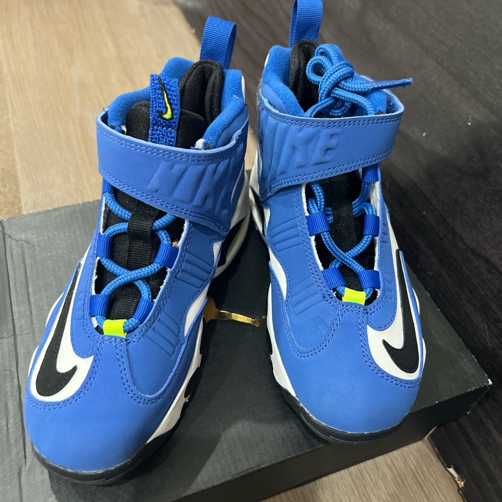 Nike Kids Blue and Black High-Top Sneakers